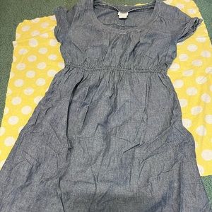 Denim maternity dress